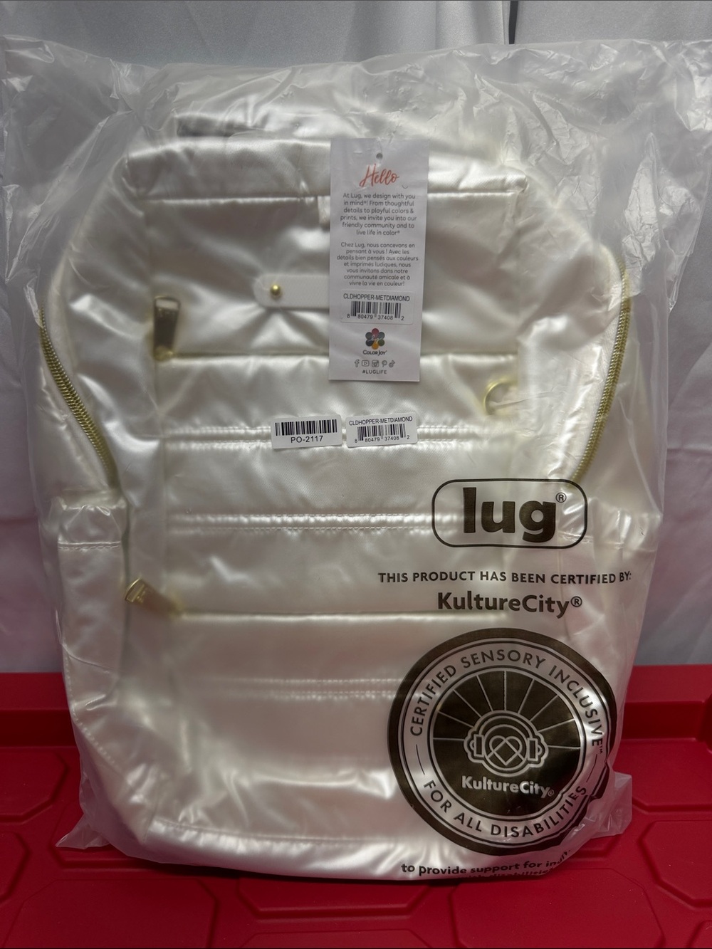 LUG cloud, hopper metallic diamond 💎 BNWT